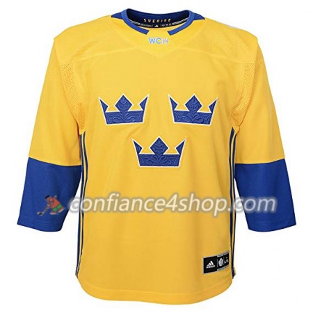 Adidas Maillot de Hockey Suède Blank Coupe du monde de hockey sur glace 2016 Jaune Premier - Homme